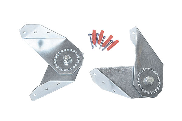 Galvanized wall bracket with graduated angles for SEALMET
