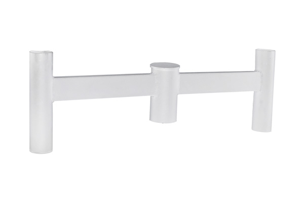Pole-top 2-sided bracket for park light, White
