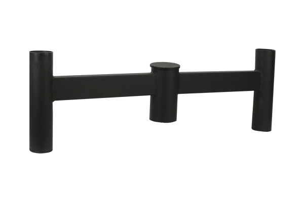 Pole-top 2-sided bracket for park light, Black