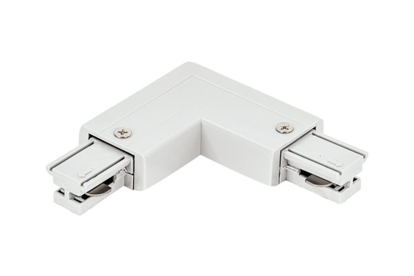 90 degree connection joint for Single-Pole white track Pro-0335-W